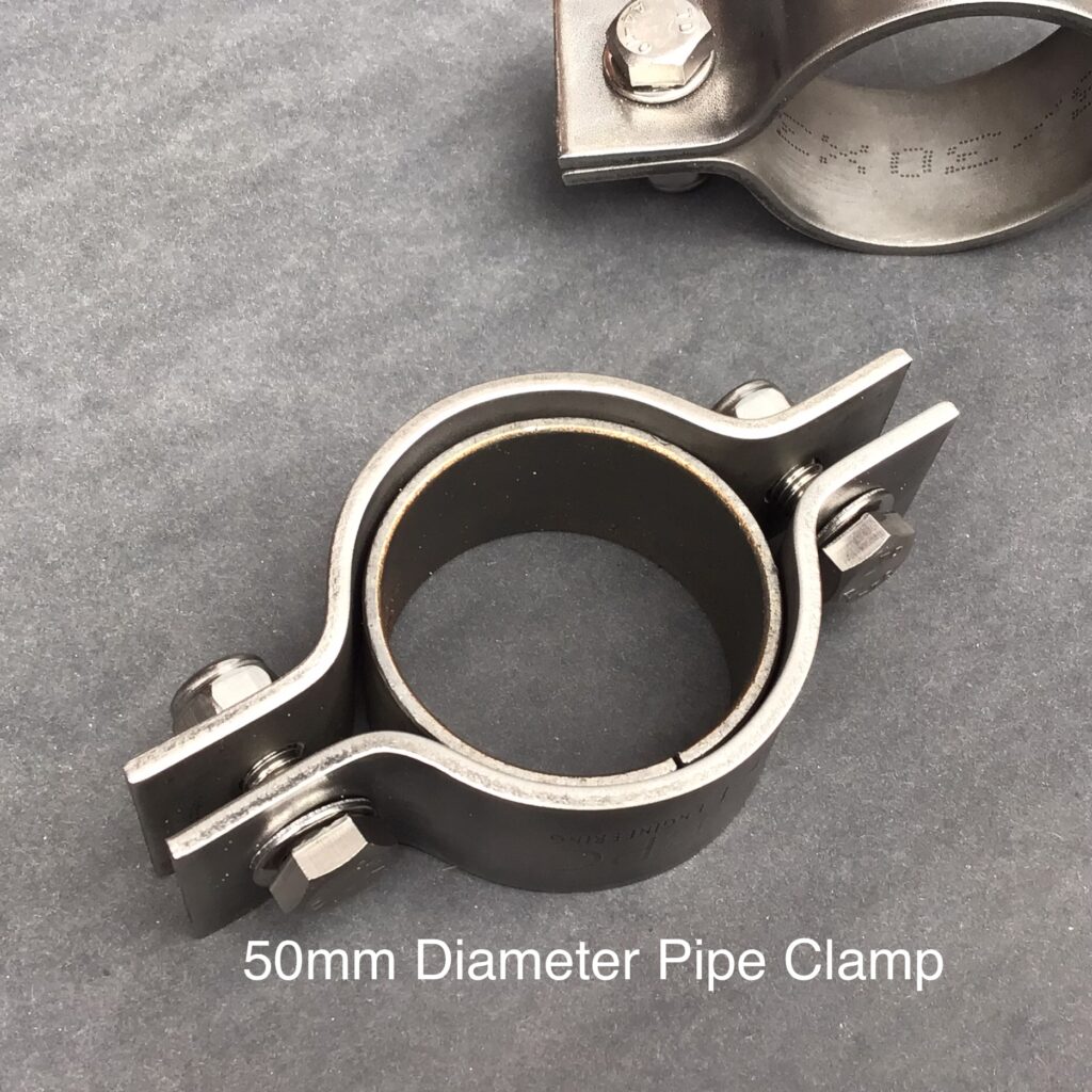 Mm Diameter Pipe Clamp Stainless Steel Bpc