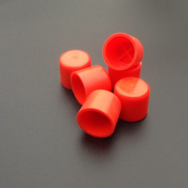 End Caps 18mm ID Red Plastic Blanking Caps Qty 25