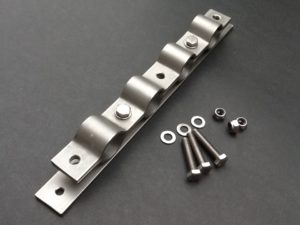 Mechanical Multi Pipe Clamp Stainless Steel 35mm Diameter / Four Ports