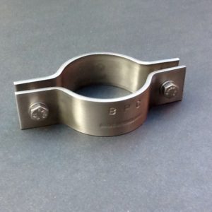 Pipe Clamp 46mm Stainless Steel 25mm Banding X 3mm BPC283D