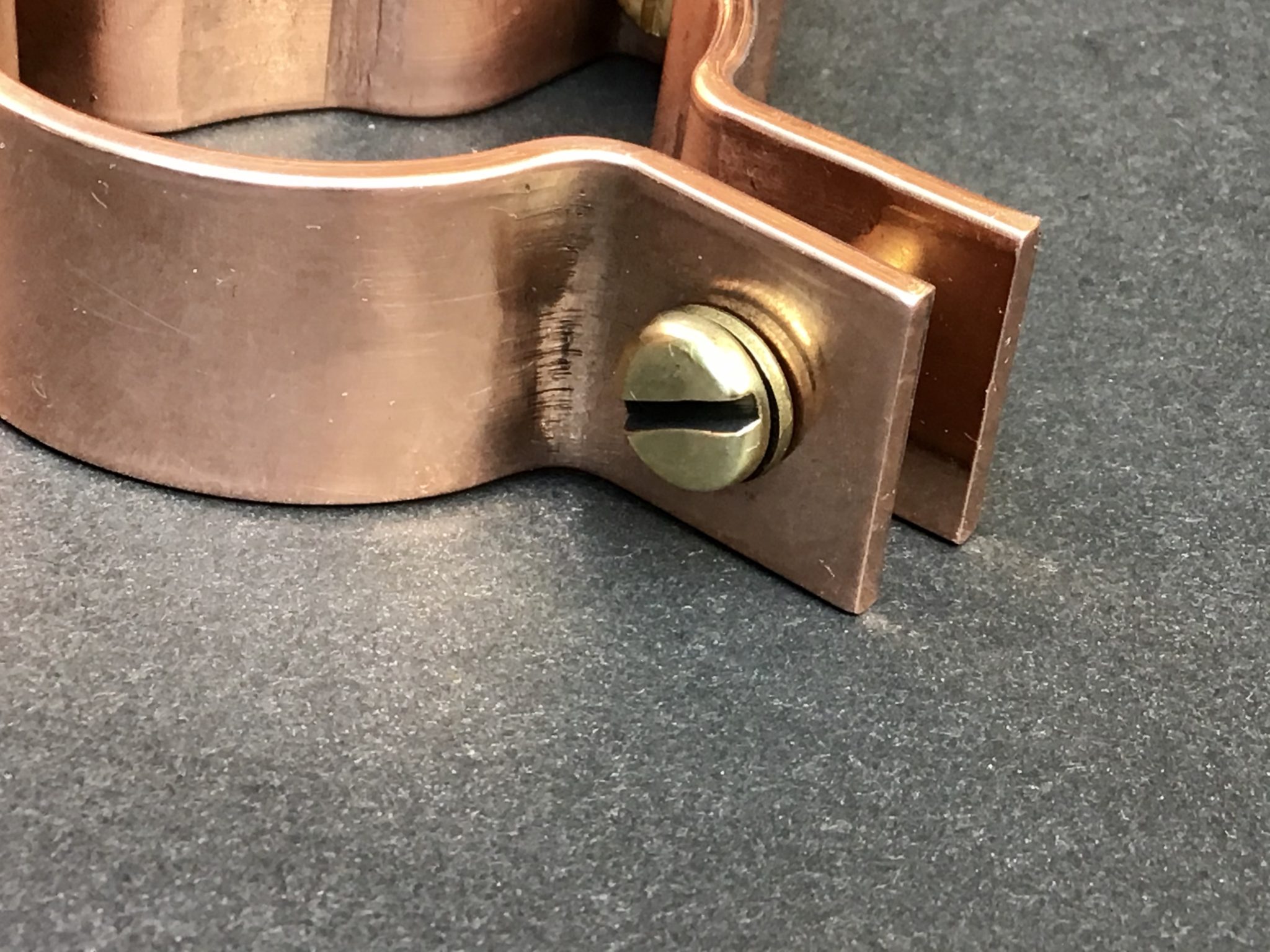 35mm Diameter Copper Pipe Clamp Solid Copper Pipe Fittings