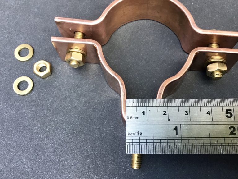 Copper Universal Pipe Clamp Mm Diameter Copper Pipe Fittings