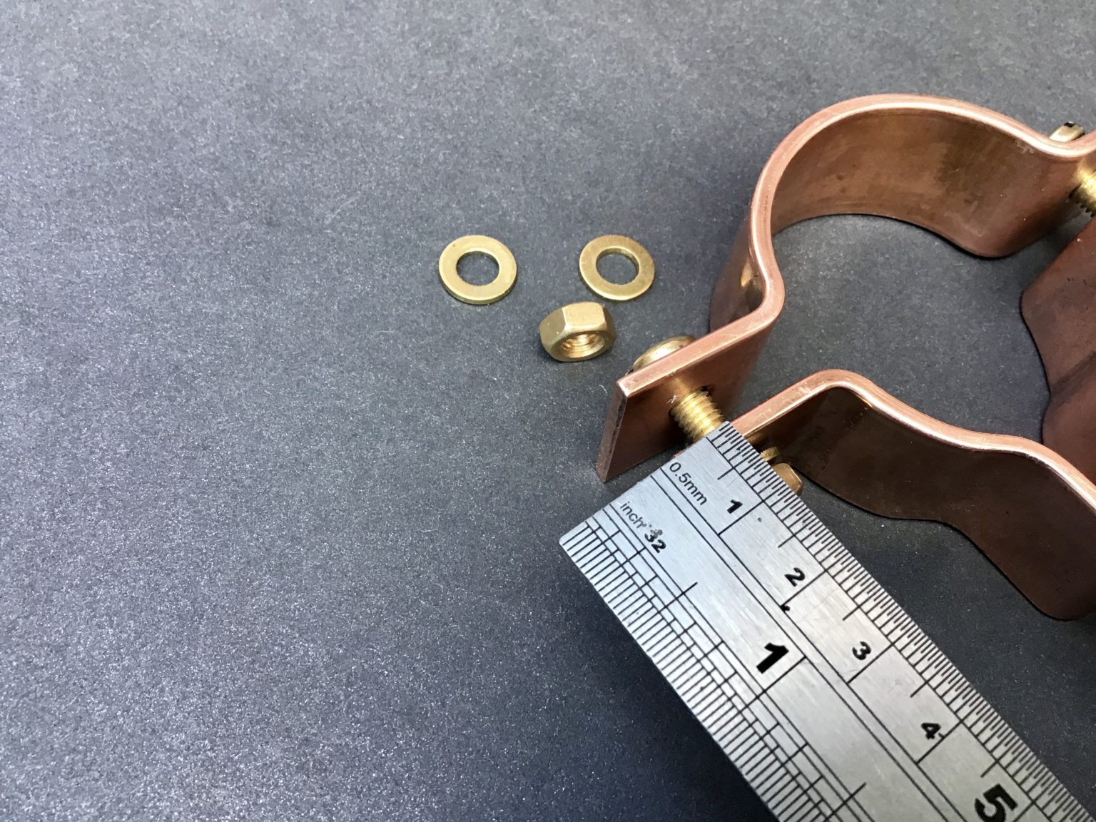 Copper Pipe Clamp 25mm Solid Copper Pipe Fitting