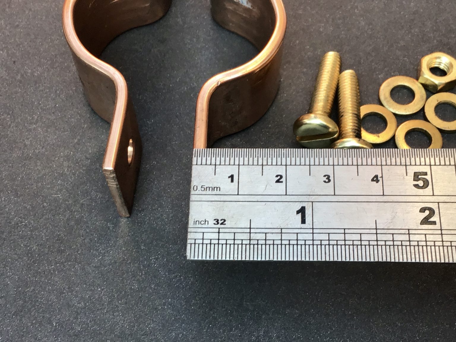 Copper Pipe Clamp 25mm Solid Copper Pipe Fitting